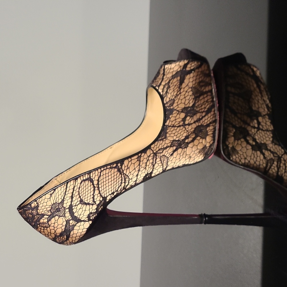 Black Satin Heels